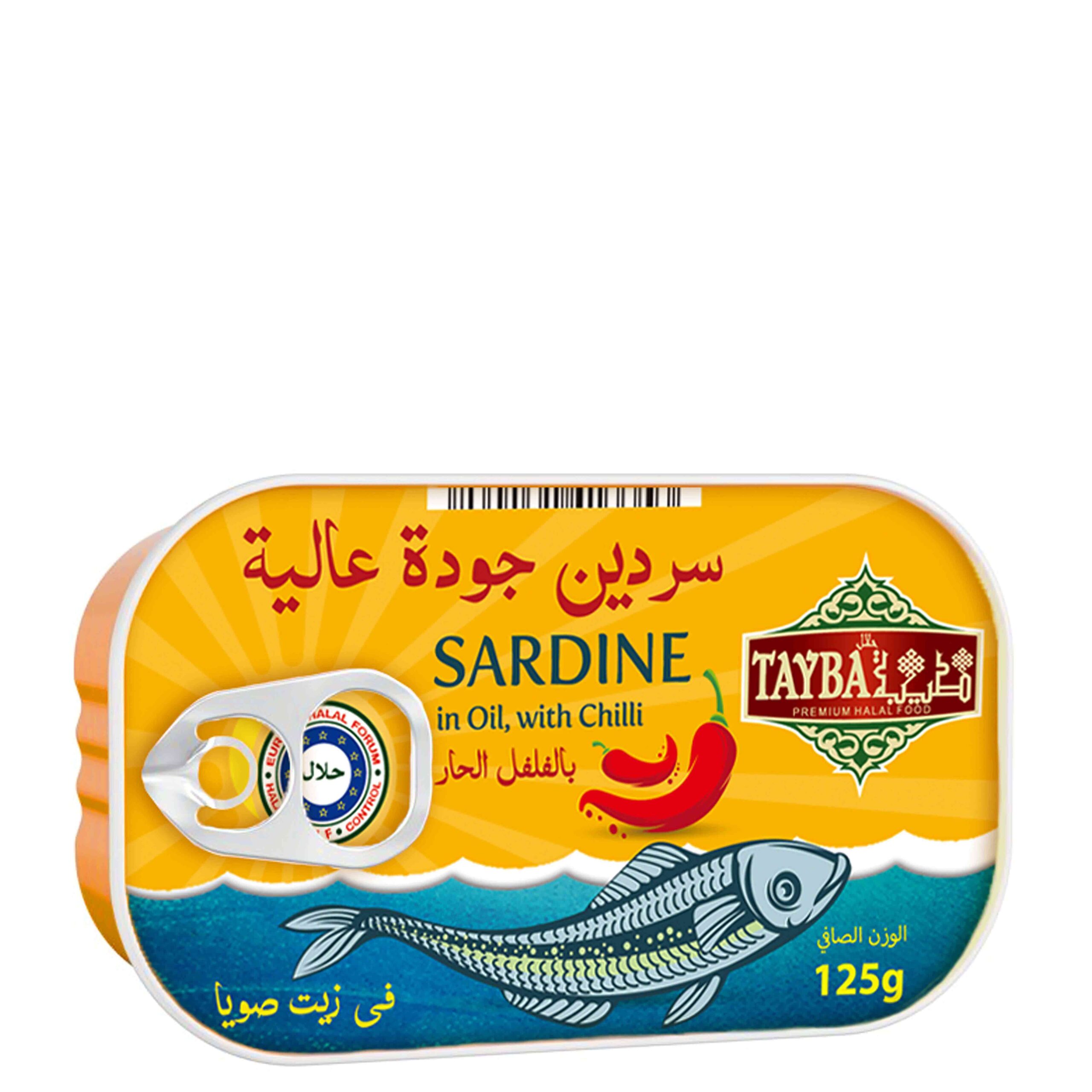 TAYBA SARDINES WITH CHILLI 125G